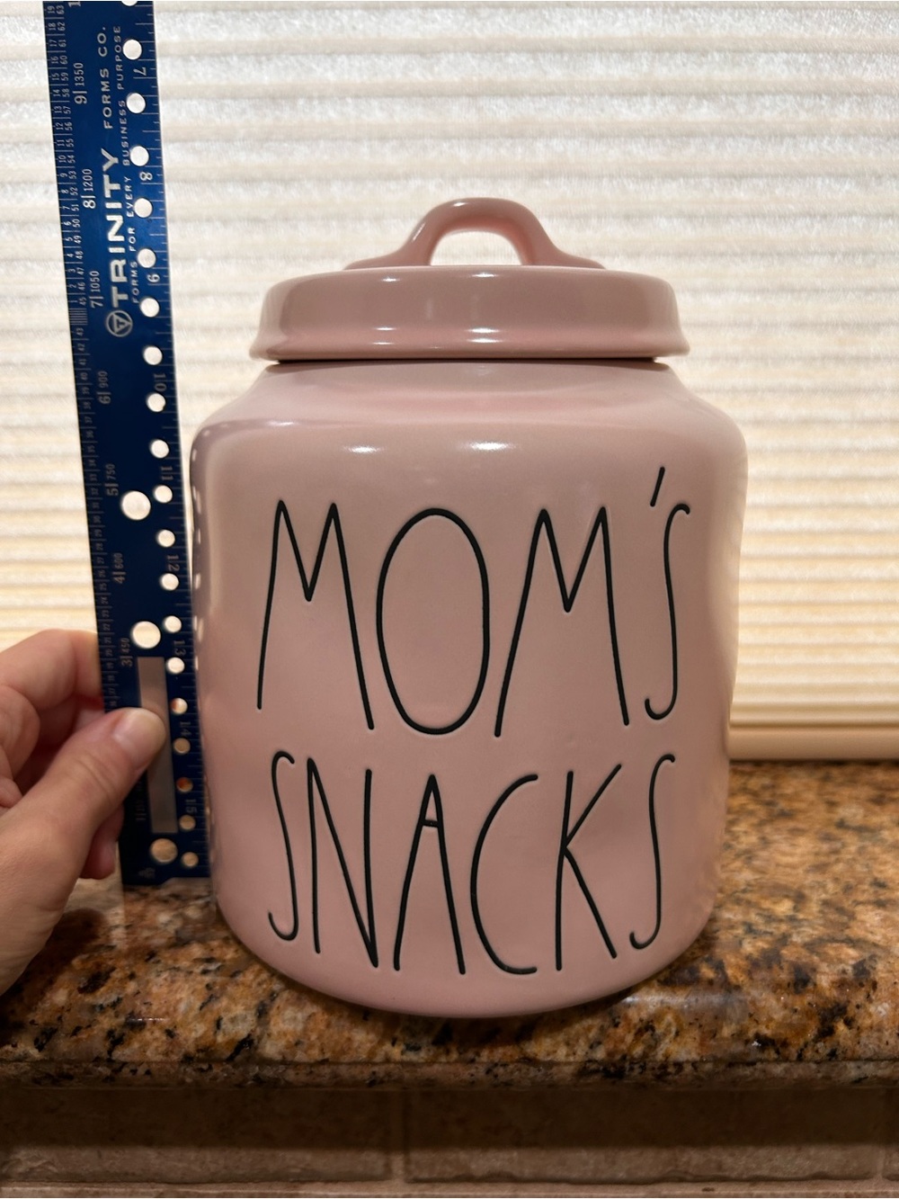 Rae Dunn By Magenta Early Edition Moms Snacks ceramic canister